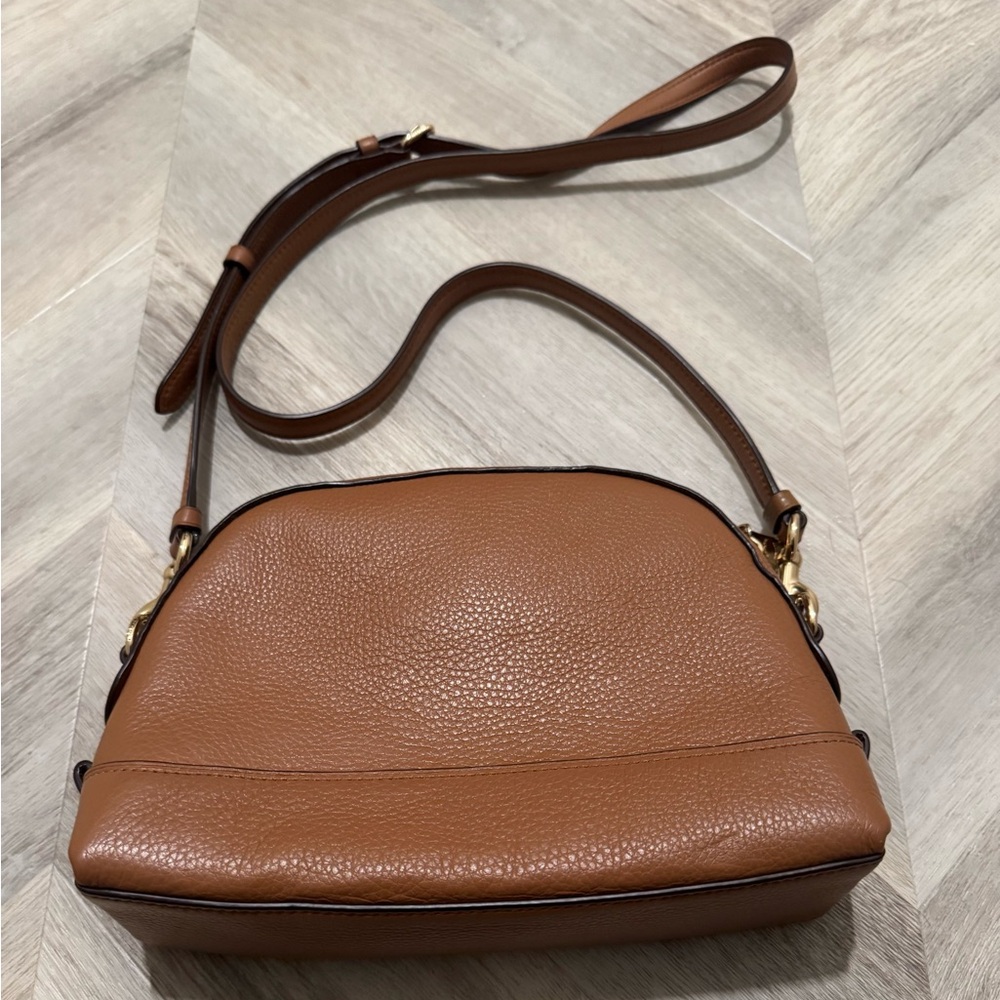 EUC Coach l Dome Shaped l Pebble Leather | Light Saddle (Brown) | Crossbody - Picture 9 of 9